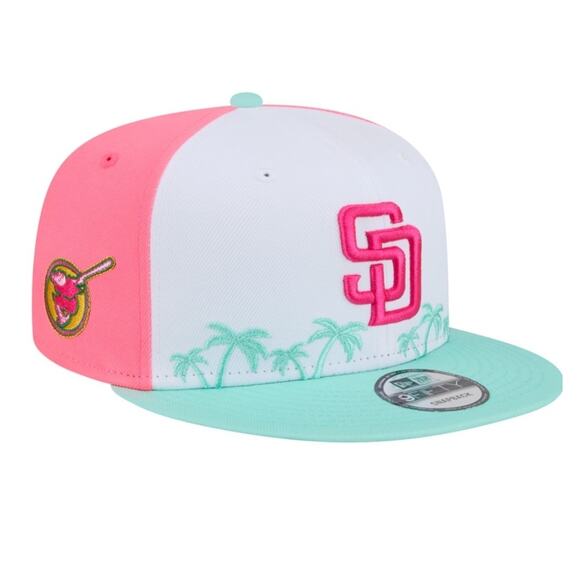 San Diego Padres City Connect New Era 59FIFTY MLB Fitted Cap Hat Colorful White - Picture 1 of 16